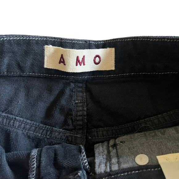 AMO | NWT Anthropologie Bella Slight Boot Cut High Rise Velveteen Pants Black 30 - Picture 8 of 12